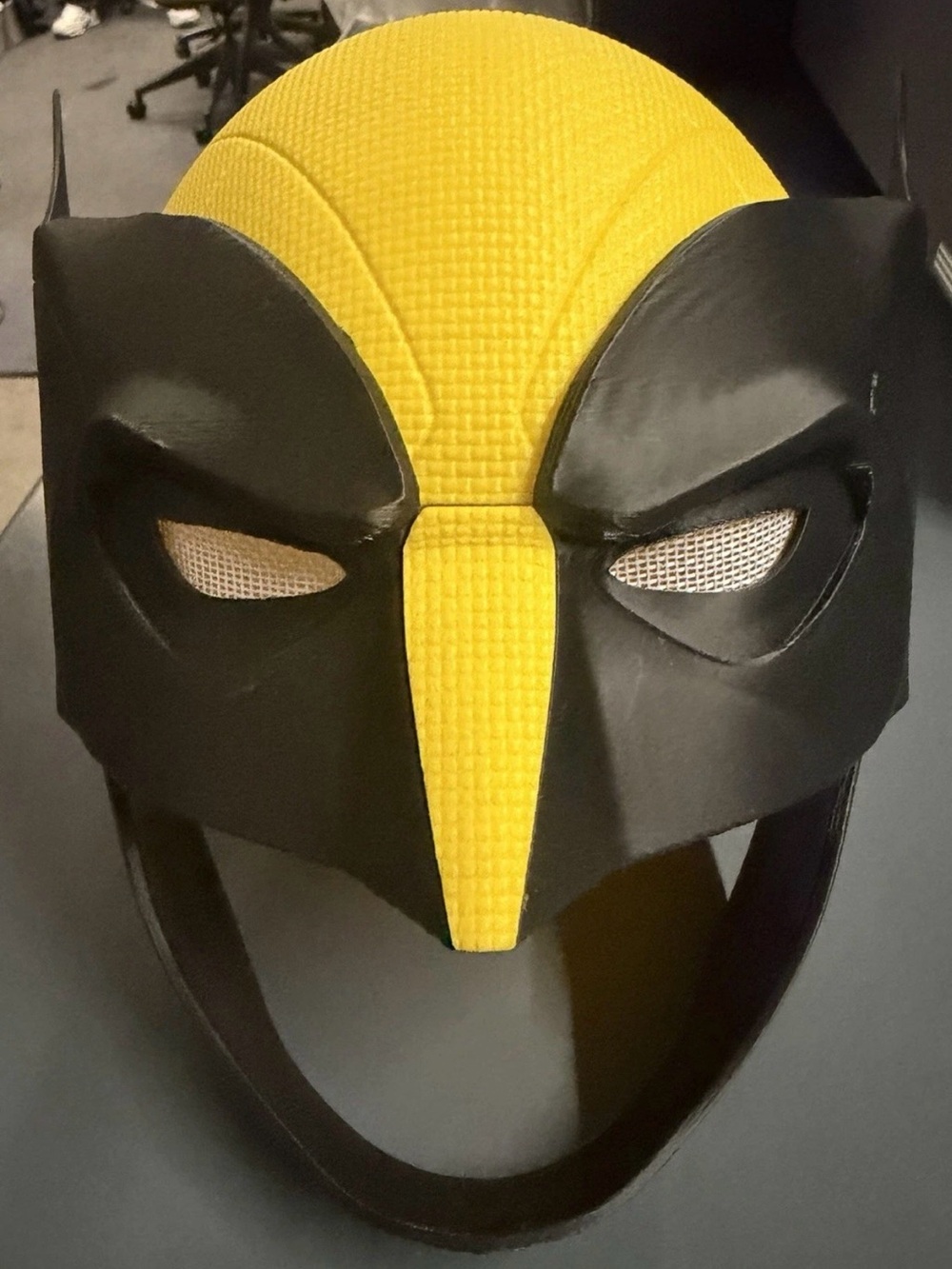 Marvel Black and Yellow Kids Superhero Face Mask